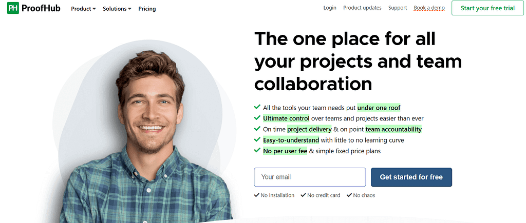 Proofhub project management tool