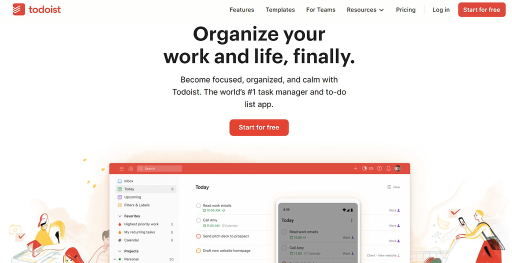 Todoist project management tool