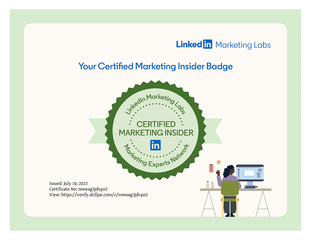LinkedIn Certified Marketing Insider Certification