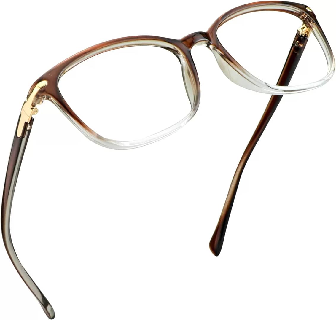 LifeArt Blue Light Blocking Glasses (Brown Frame)