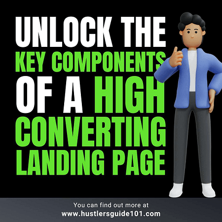 What are the key components of a landing page?