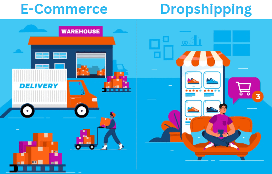 Ecommerce vs Dropshipping